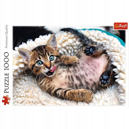 Trefl 10448 puzzle wesoły kotek 1000 elementów na Arena.pl