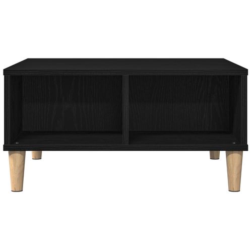 Stolik kawowy  Czarny Dąb 60x60x30 cm z drewna inżynieryjnego na Arena.pl