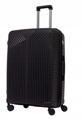 DUŻA WALIZKA PODRÓŻNA POLIPROPYLEN + POSZERZENIE SUWAKA BAGIA 100L na Arena.pl