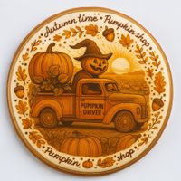 CIASTKO LUKROWANE PUMPKIN DRIVER SUN ROZ.L KOŁO RĘCZNIE ROBIONE