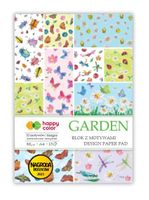 blok z motywami a4 80g 15 ark. happy color garden