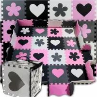 Mata Puzzle Piankowe Edukacyjna Duża + Gruba 36szt Dla Dzieci Kojec XXL