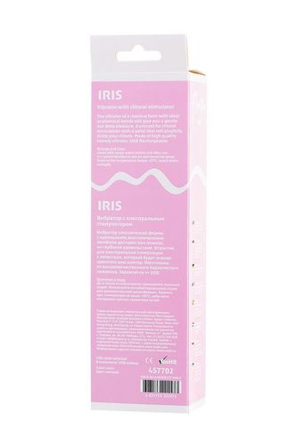 Vibrator With Clitoral Stimulator Flovetta By Toyfa Iris, Silicone, Mint, na Arena.pl