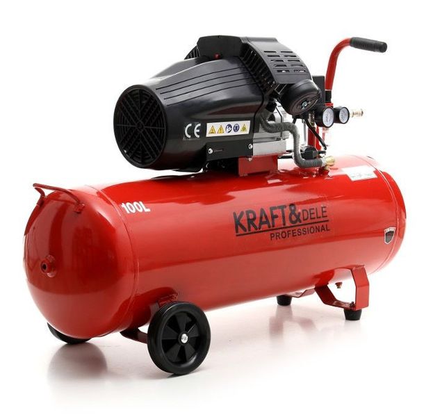 kompresor olejowy 100l 2 tłoki kd1480 + separator zdjęcie 8