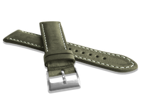 LAVVU Naturalnie barwiony zielony pasek NATURE ze skóry Top Grain - 18