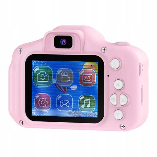 Aparat Cyfrowy Dla Dzieci Kamera Gry + Smycz Etui zdjęcie 2