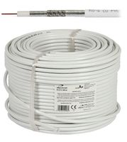 Przewód koncentryczny antenowy RG-6 Cu Tri-Shield kabel SAT 50m Dipolnet