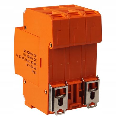 OGRANICZNIK OCHRONNIK PRZEPIĘĆ PRZEPIĘCIOWY FOTOWOLTAIKA 1000V DC 3P B+C na Arena.pl