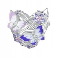 Charms Serce Charms Motyle Charms Srebro
