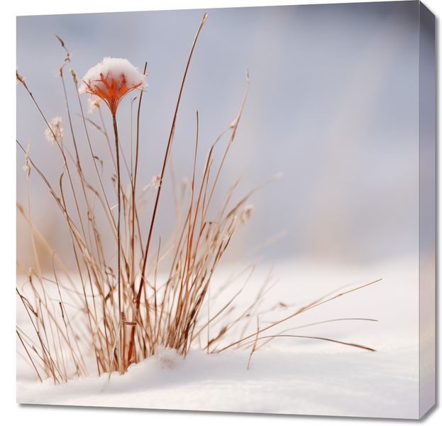 Obraz 70x70cm Zima w Detalach zdjęcie 1