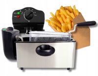 FRYTKOWNICA 3L TRADYCYJNA XXL MOCNA DUŻA OLEJOWA CHRUPIĄCE FRYTKI MIĘSO