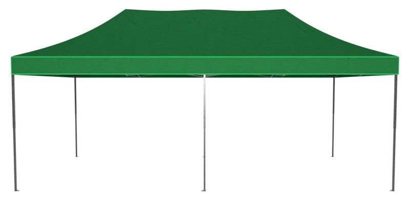 Pawilon handlowy ekspresowy - 3x6 m - 3 ściany - zielony zdjęcie 6