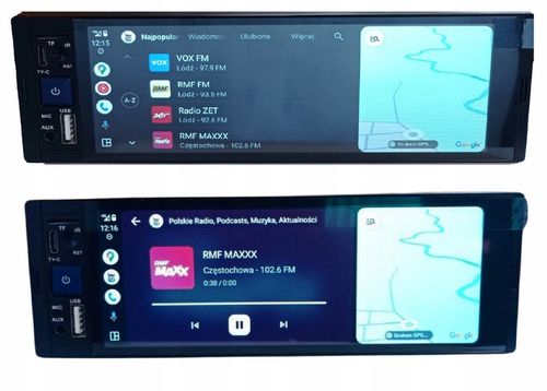 RADIO SAMOCHODOWE NAWIGACJA 1DIN ANDROID BT USB AUX KAMERA COFANIA CARPLAY na Arena.pl