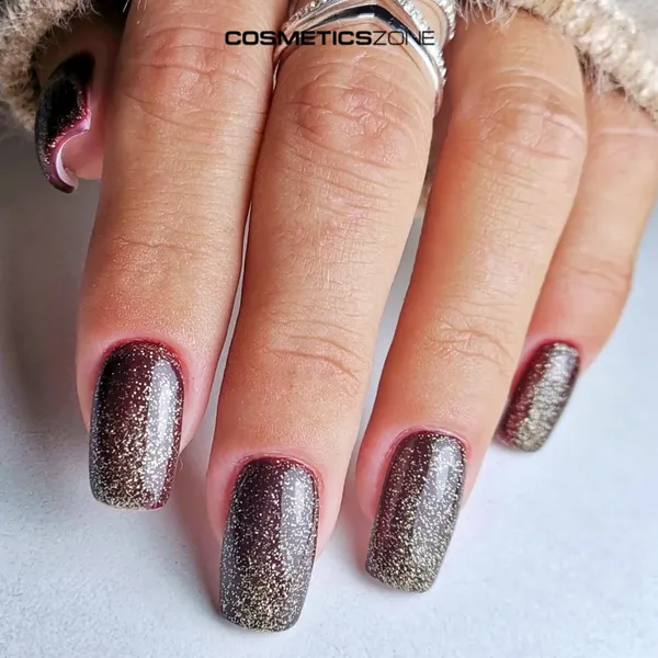 Top hybrydowy Glam & Glow Glitter Gold - 7ml zdjęcie 3