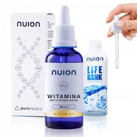 NUION Witamina B12, krople płyn, 500 porcji metylokobalamina ZMĘCZENIE