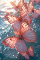 Plakat 61x90,5cm Świetliste Motyle