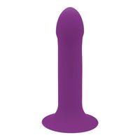 dildo realistyczne termoreaktywne adrien lastic hitsens 6 fioletowe 13,5 cm