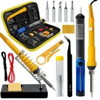 ZESTAW LUTOWNICZY LUTOWNICA PRECYZYJNA 60W ODSYSACZ GROTY XXL 15 EL +ETUI