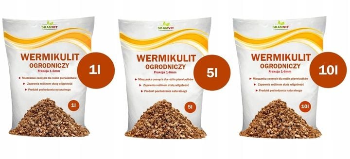 WERMIKULIT OGRODNICZY 40L PODŁOŻE DO ROŚLIN NAWÓZ zdjęcie 2