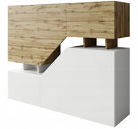 Komoda DOUBLE do salonu pokoju biała dąb wotan