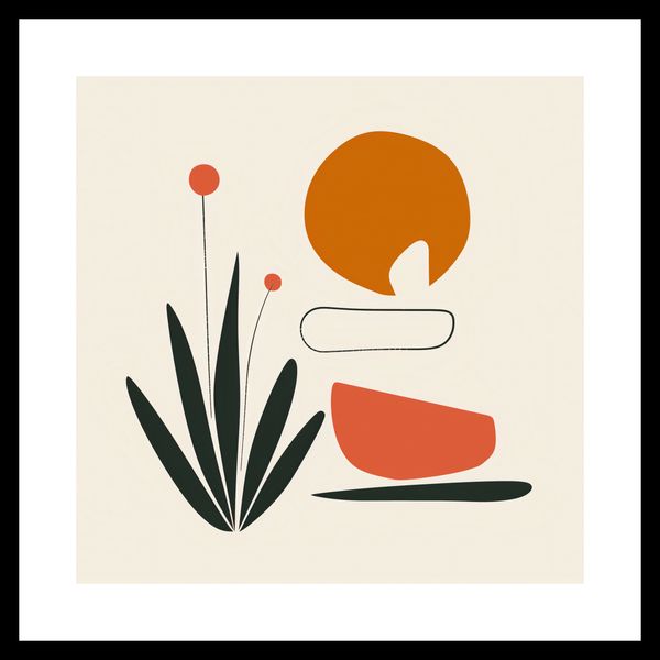 Plakat 40x40cm Abstrakcyjny Zen zdjęcie 3