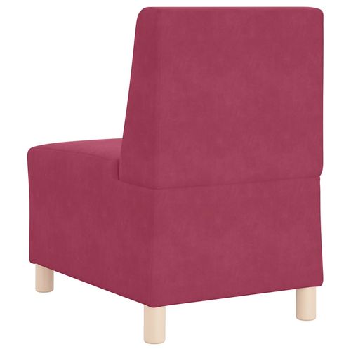 Sofa Fotel Wino Czerwone 55 cm Aksamit na Arena.pl