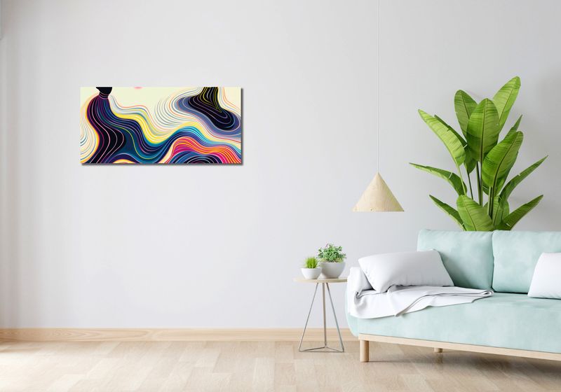 Obraz 90x40cm Wodnista Tafla zdjęcie 2