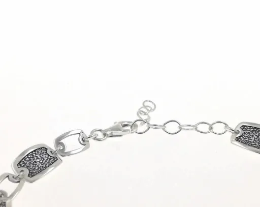 BRANSOLETKA SREBRNA DAMSKA 925 AŻUROWA ELEGANCKA SREBRO 925 + GRAWER GRATIS zdjęcie 5