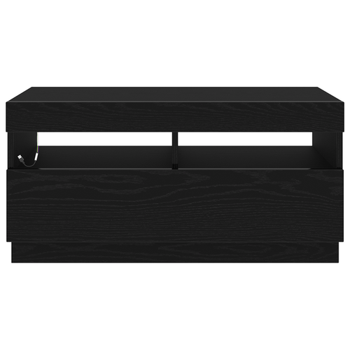 Szafka pod telewizor Ze LED Lights Czarny 80 x 35 x 40 cm na Arena.pl