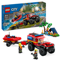 LEGO City 60412 Wóz strażacki 4x4 i łódź ratownicza