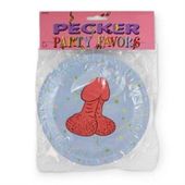 Talerze Z Penisem - Pecker Party Favors 6 Szt.