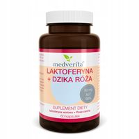 LAKTOFERYNA wołowa + DZIKA RÓŻA witamina C - 60 k.