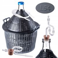 KADAX Gąsior Na Wino 54L Balon Do Wina Rurka Korek Wężyk W Koszu Zestaw