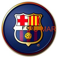 Opłatek na tort Urodziny FC Barcelona Piłka Nożna Bramka Logo Tekst Gratis