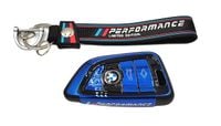 BMW etui M-POWER MOCNE etui na pilot + BRELOK do klucza BMW M-PERFORMANCE