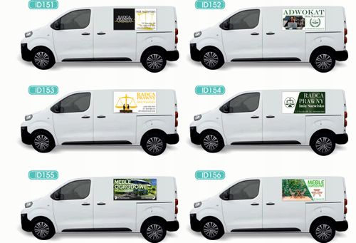 Reklama Naklejka na samochód wiele różnych wzorów WYMIANA BUTLI na Arena.pl