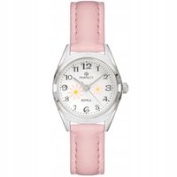 Śliczny ZEGAREK PERFECT na komunię dla dziewczynki girls KOLOROWE PASKI