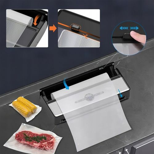 ZGRZEWARKA PRÓŻNIOWA PAKOWARKA DO ŻYWNOŚCI AUTOMATYCZNA+WORKI i FOLIA na Arena.pl