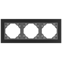 Efapel animato ramka 3-krotna czarny 90930 tps