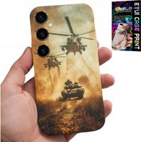 ETUI DO SAMSUNG GALAXY A04S - HELIKOPTER WOJSKOWY CZOŁG MILITARIA CASE