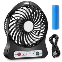 Wentylator mini Wiatraczek czarny akumulator usb