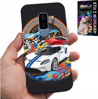 ETUI DO SAMSUNG GALAXY S9 PLUS - SPORTOWE SAMOCHODY, WYŚCIGI CASE + FOLIA