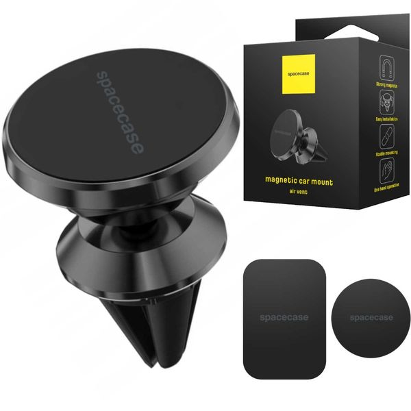 Spacecase Car Holder Sc02 Air Vent Magnetic Black zdjęcie 2