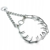 OBROŻA KOLCZATKA METALOWA DLA PSA ŚREDNIEGO DUŻEGO TRENINGOWA XXL 50-60CM