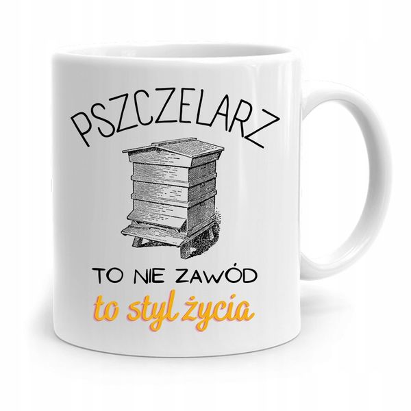 Kubek Prezent Dla Pszczelarza To Syl Życia Prezent Z Nadrukiem Ze Zdjęciem zdjęcie 1