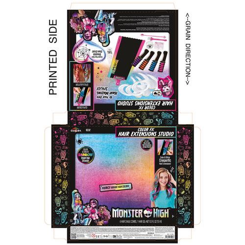 Zestaw do Włosów Monster High Pasma do Przedłużanie Włosów (4 Sztuk) na Arena.pl