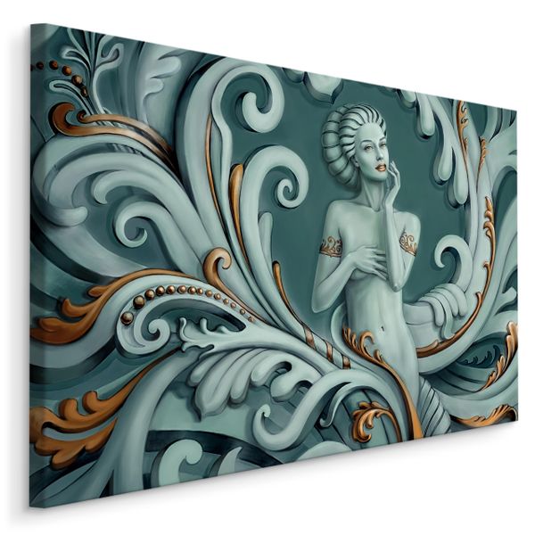 Obraz Do Salonu Sypialni Grecka MEDUZA Abstrakcja 3D Kobieta 120cm x 80cm zdjęcie 1