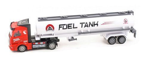 Ciężarówka z napędem pullback czerwona zdjęcie 3