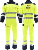 kombinezon roboczy 6 w 1 Z WŁASNYM HAFTEM odzież firmowa kwasoodporna 5szt.