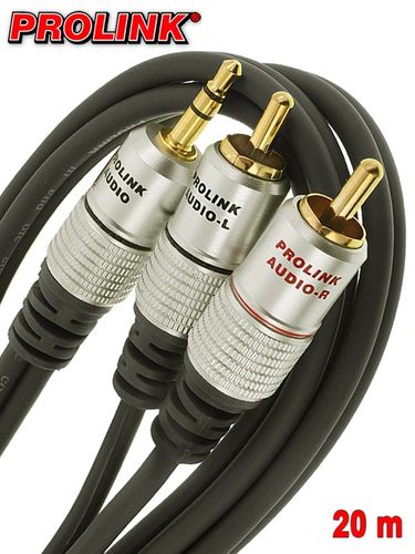 Prolink Exclusive kabel Jack 3,5 mm - 2RCA 20 m na Arena.pl